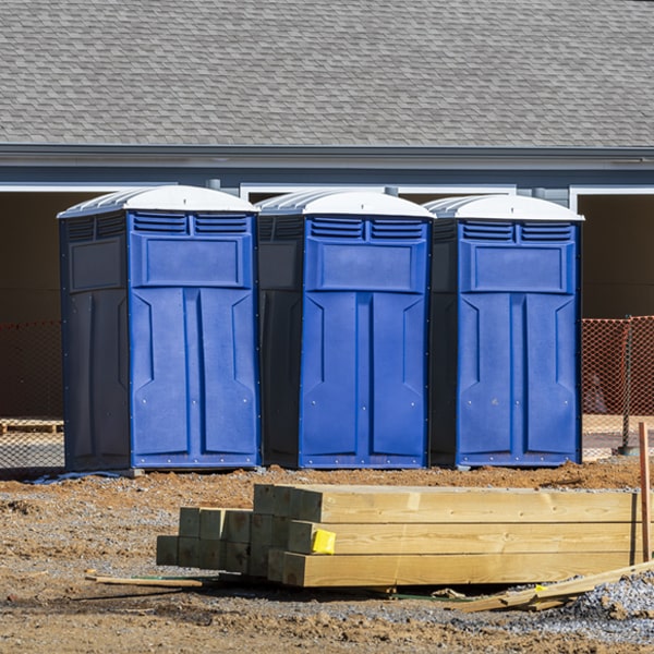 is there a specific order in which to place multiple porta potties in El Castillo TX